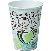 Georgia-Pacific PerfecTouch 5342DX WiseSize Coffee Dreams Insulated Paper Cup, 12oz Capacity (Case of 20 Sleeves, 25 per Sleeve)