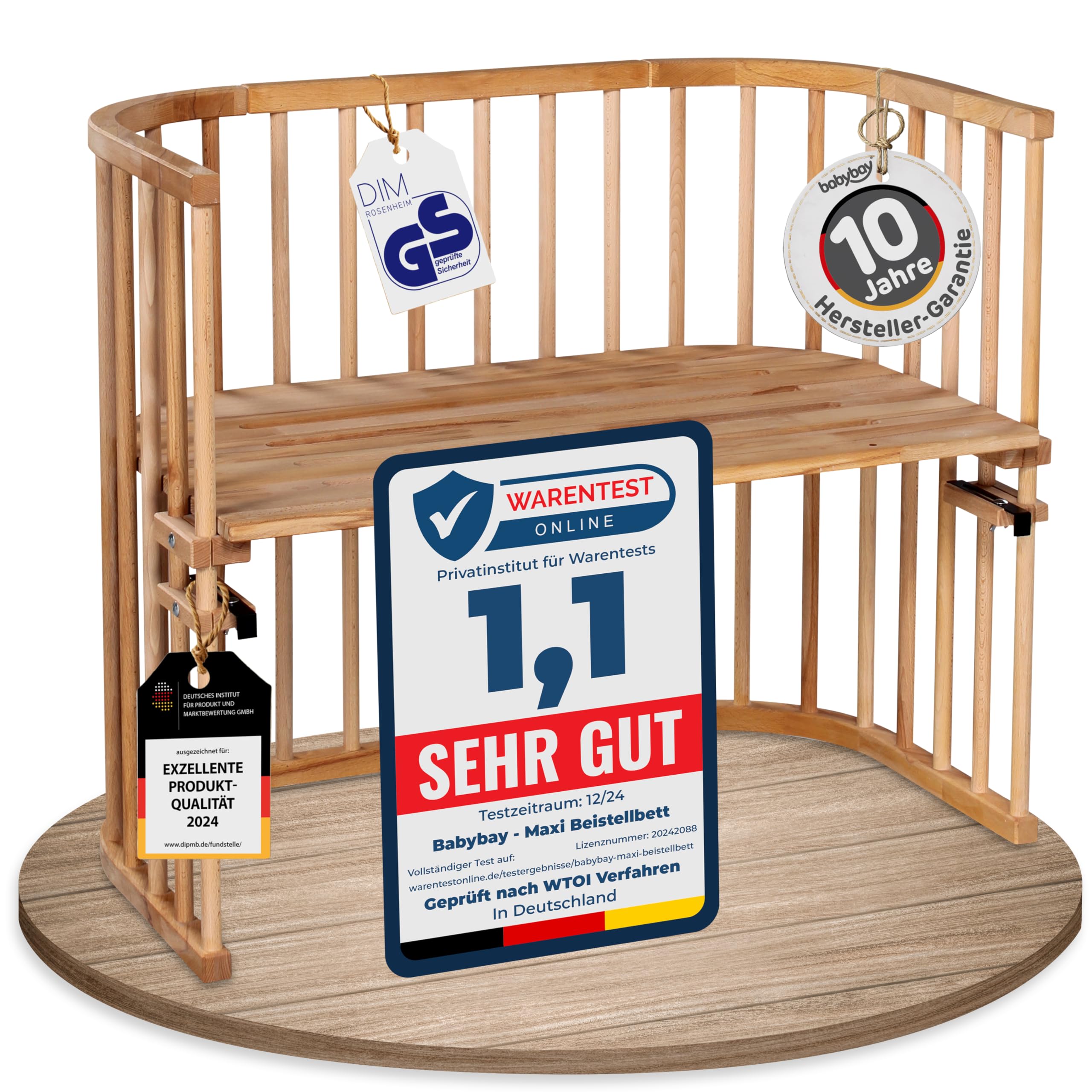 Babybay Cot Maxi Large Size Extra Ventilation