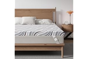 BedStory Memory Foam Mattress Topper 4 Inch Queen Size - Firm Bed Topper for Back Pain Relief - Luxury Mattress Pad for Big Figure - Adjustable Anti-Slip Cover - No Odor, CertiPUR-US Certified