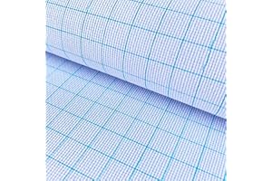 SEWCRANE 16 Count White Aida Cotton Embroidery Fabric with Washable Grid Lines, 16 Holes Per Inch, Perfect for Cross Stitch and Needlework (29" W x 39" L)
