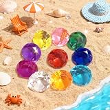NLR FUN 10pcs Diamond Toy Set 4cm Acrylic Gem Pirate Treasure Easter Party view 7