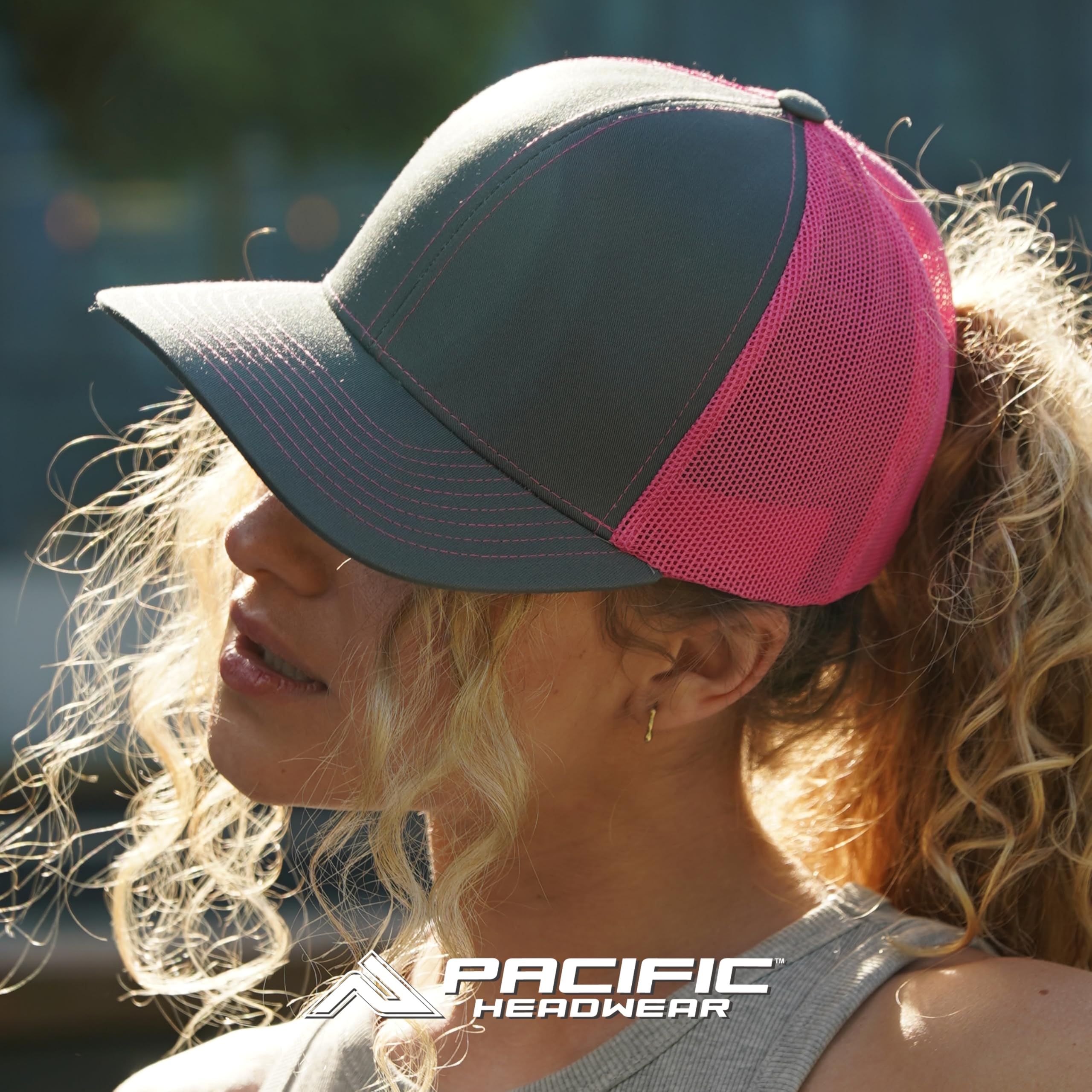 Pacific Headwear Snapback Trucker: Stylish Unisex Cap for All-Day Comfort