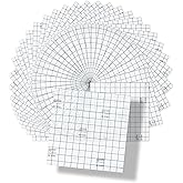 VViViD Vinyl Transfer Tape Roll Clear with Blue Alignment Grid Application Tape for Signs Crafts Decals Medium Tack (12" x 12" (35 Sheets))