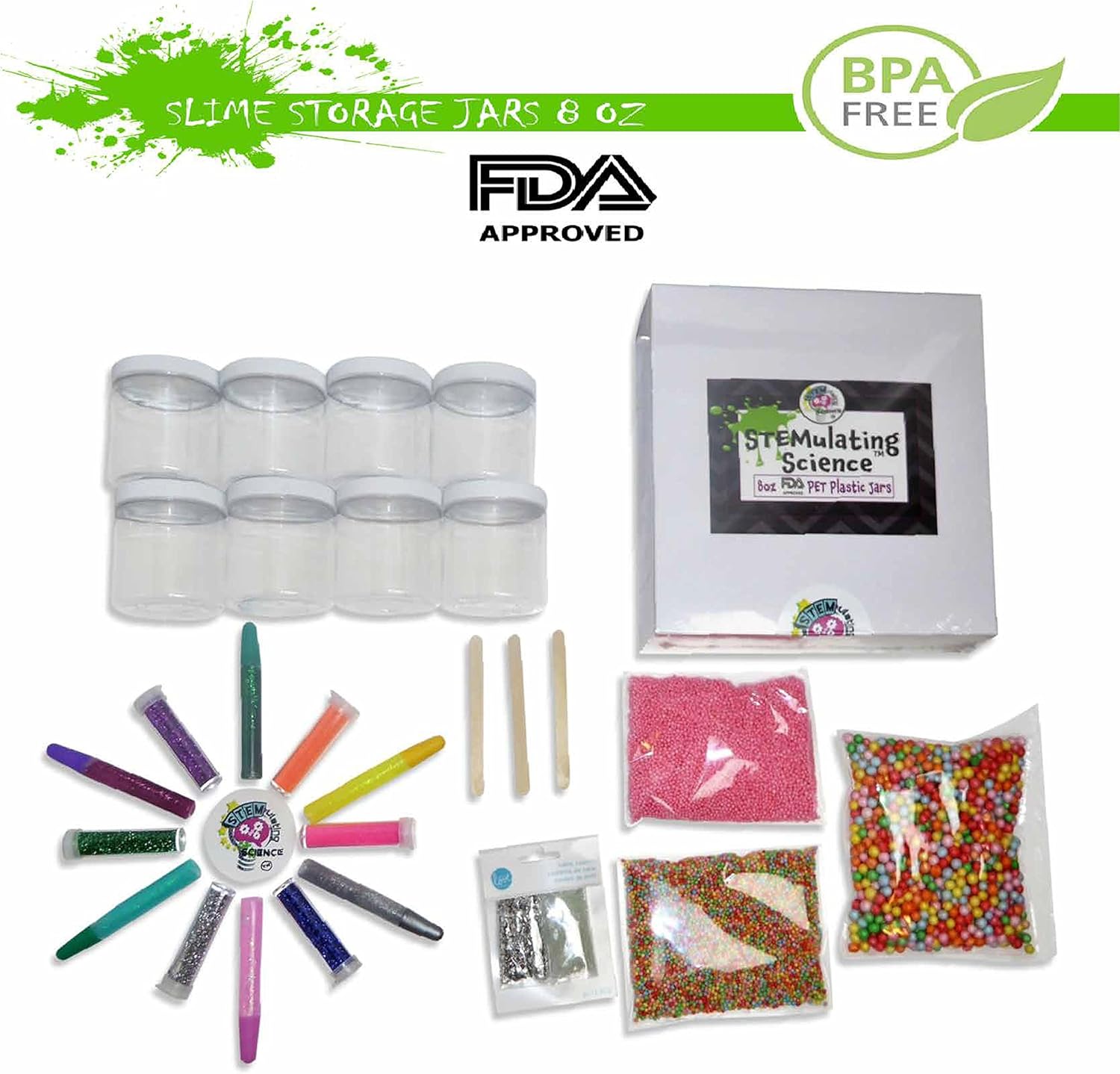 Paquete de 30 tarros de almacenamiento Slime de 236 ml ...