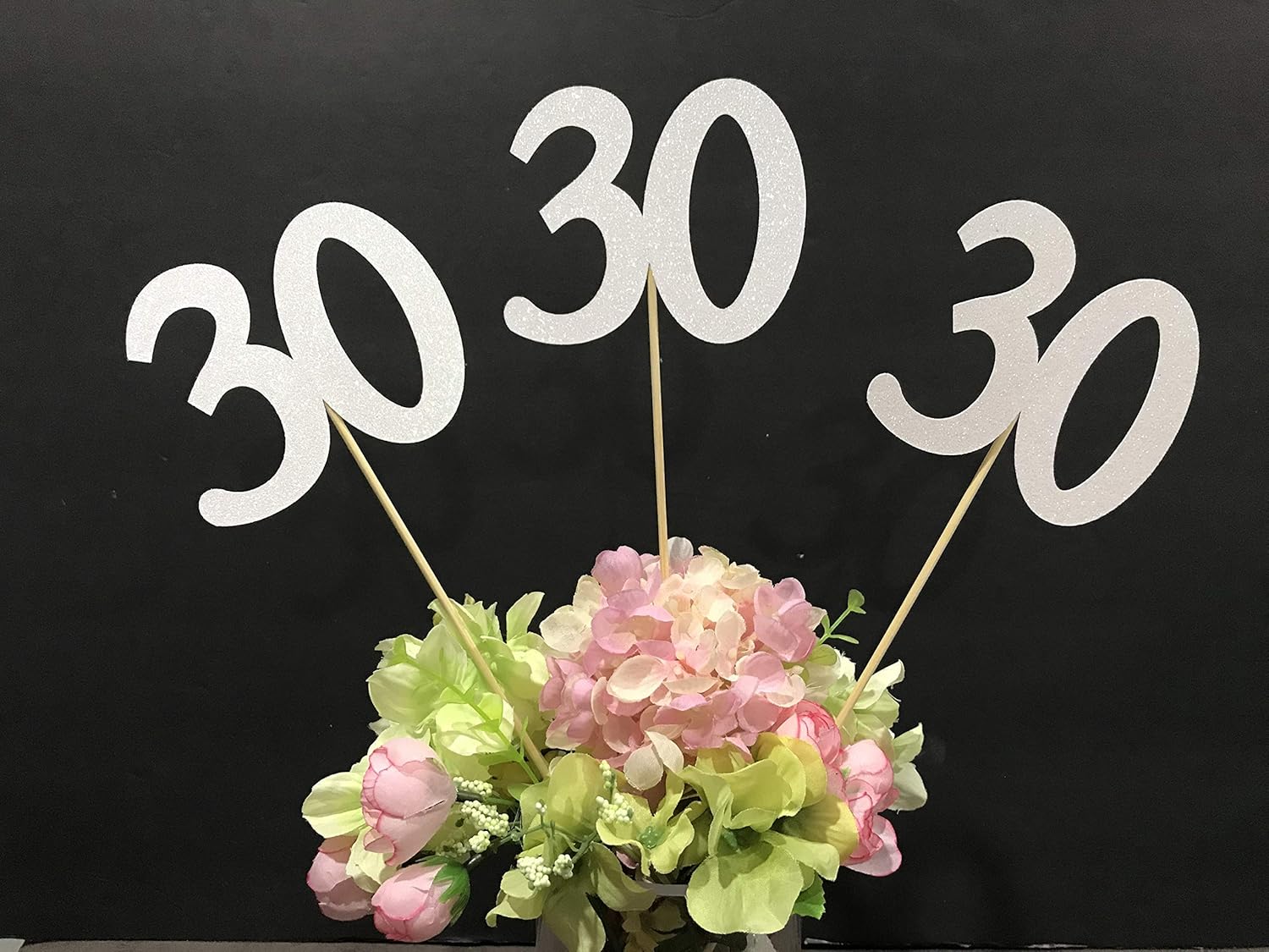 Amazon Com 30th Birthday Centerpiece Sticks Glitter 30th