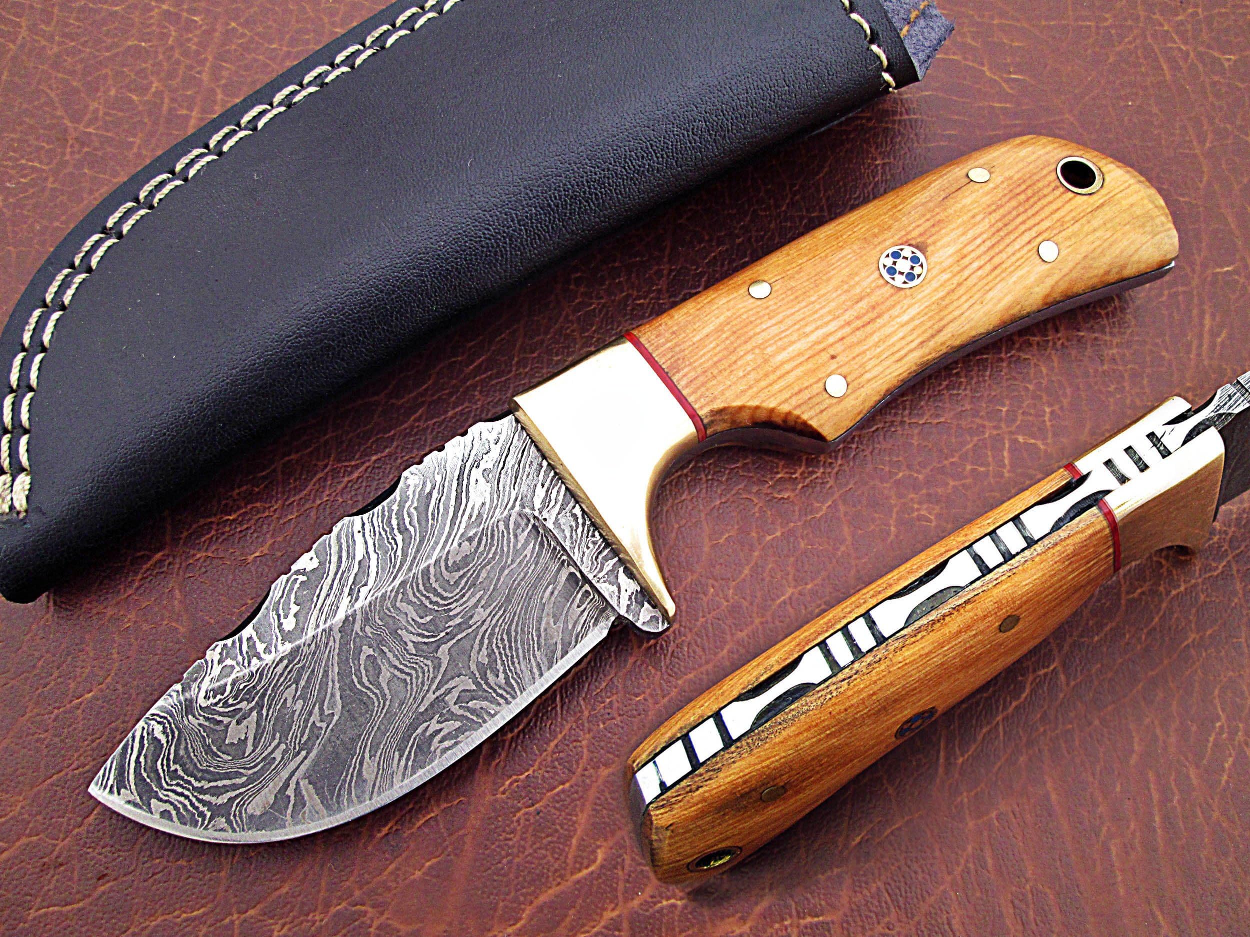 ColdLand | 6.25" Custom Handmade Damascus Steel Hunting Skinner Knife SH101-8
