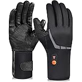 Heated Gloves for Men Women, Rechargeable Waterproof Heated Work Gloves with Arthritis Raynaud's Relief for Ski Hiking Driving