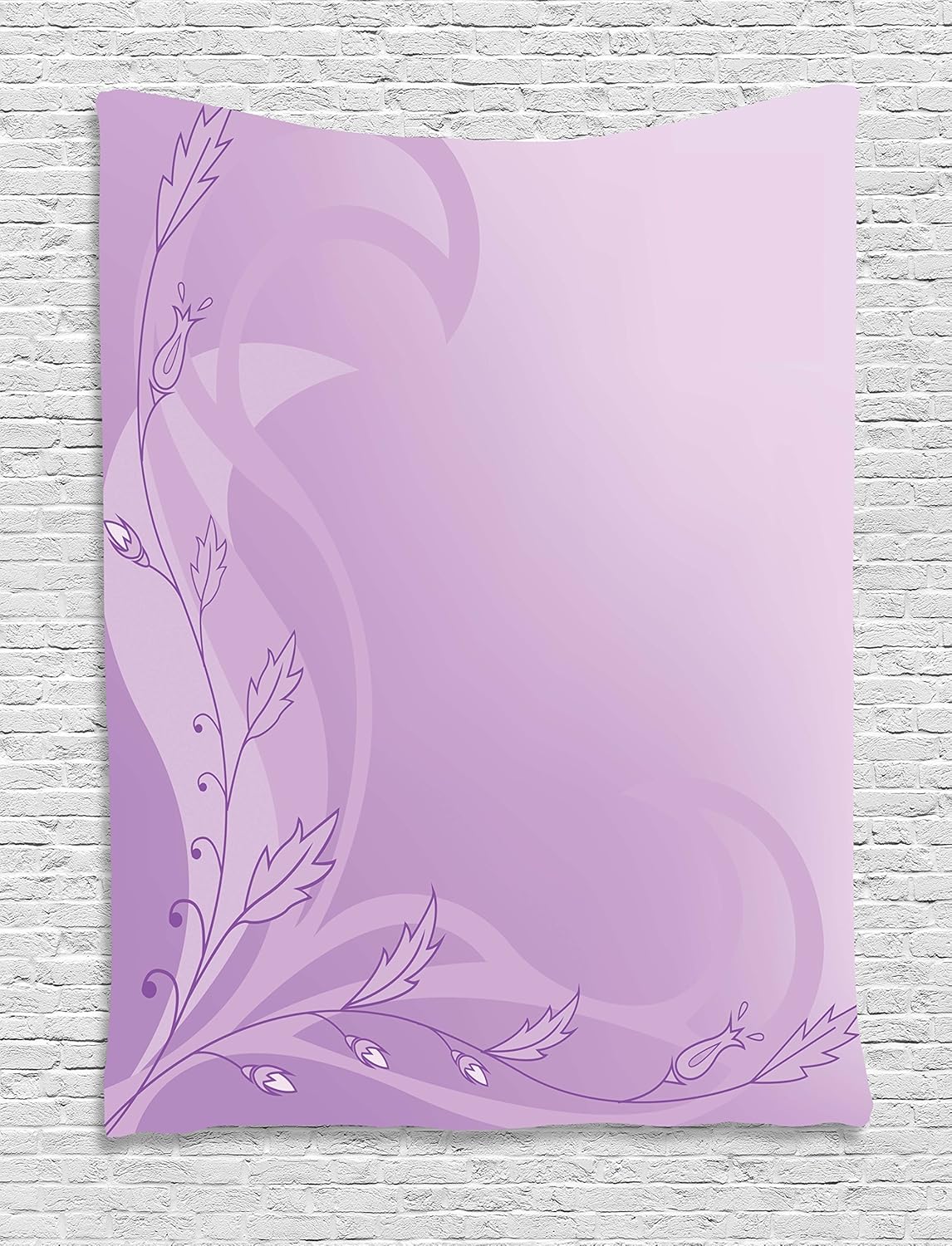 Amazon Com Lunarable Mauve Tapestry Ornate Foliage Design