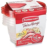 Rubbermaid TakeAlongs 3.2-Cup Round Container, Pack of 4