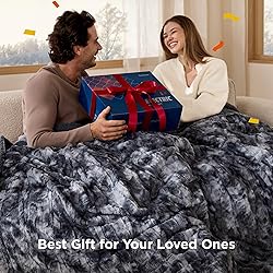 Bedsure Faux Fur Electric Blanket Queen Size, Dual