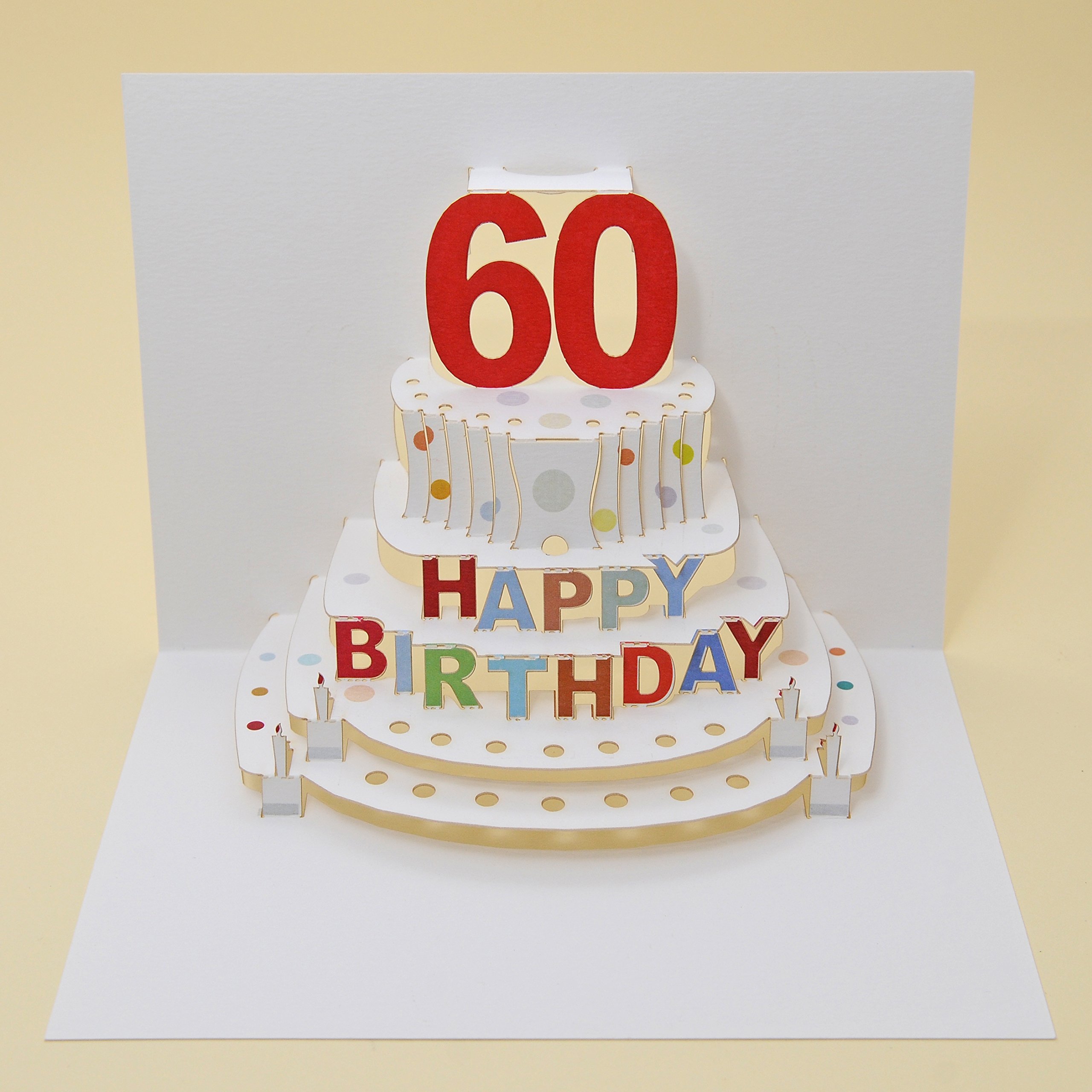 Forever Cards Pop Up Birthday Card 60th Birthday