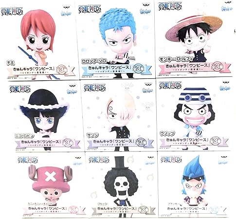 Amazon ラウンドワン限定 One Piece ワンピース キュンキャラ フィギュア 11個セット 全3種類3セット 2個 フィギュア ドール 通販