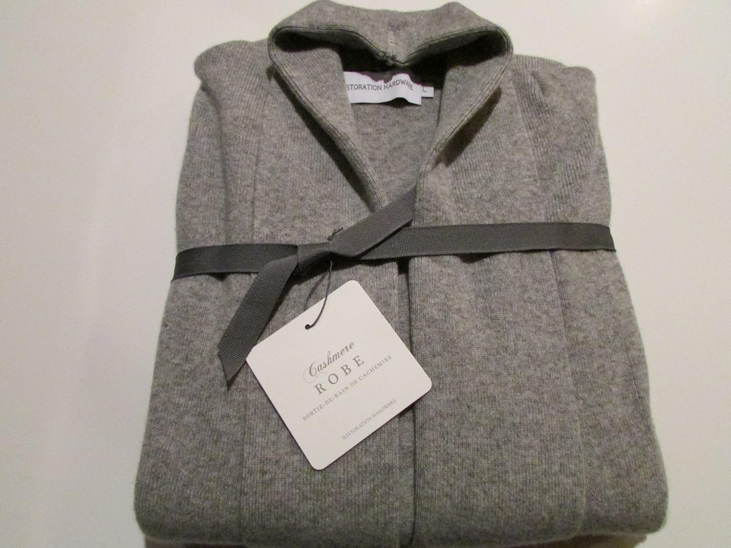 Restoration Hardware CASHMERE ROBELongGreyMedium Amazon.ca Home