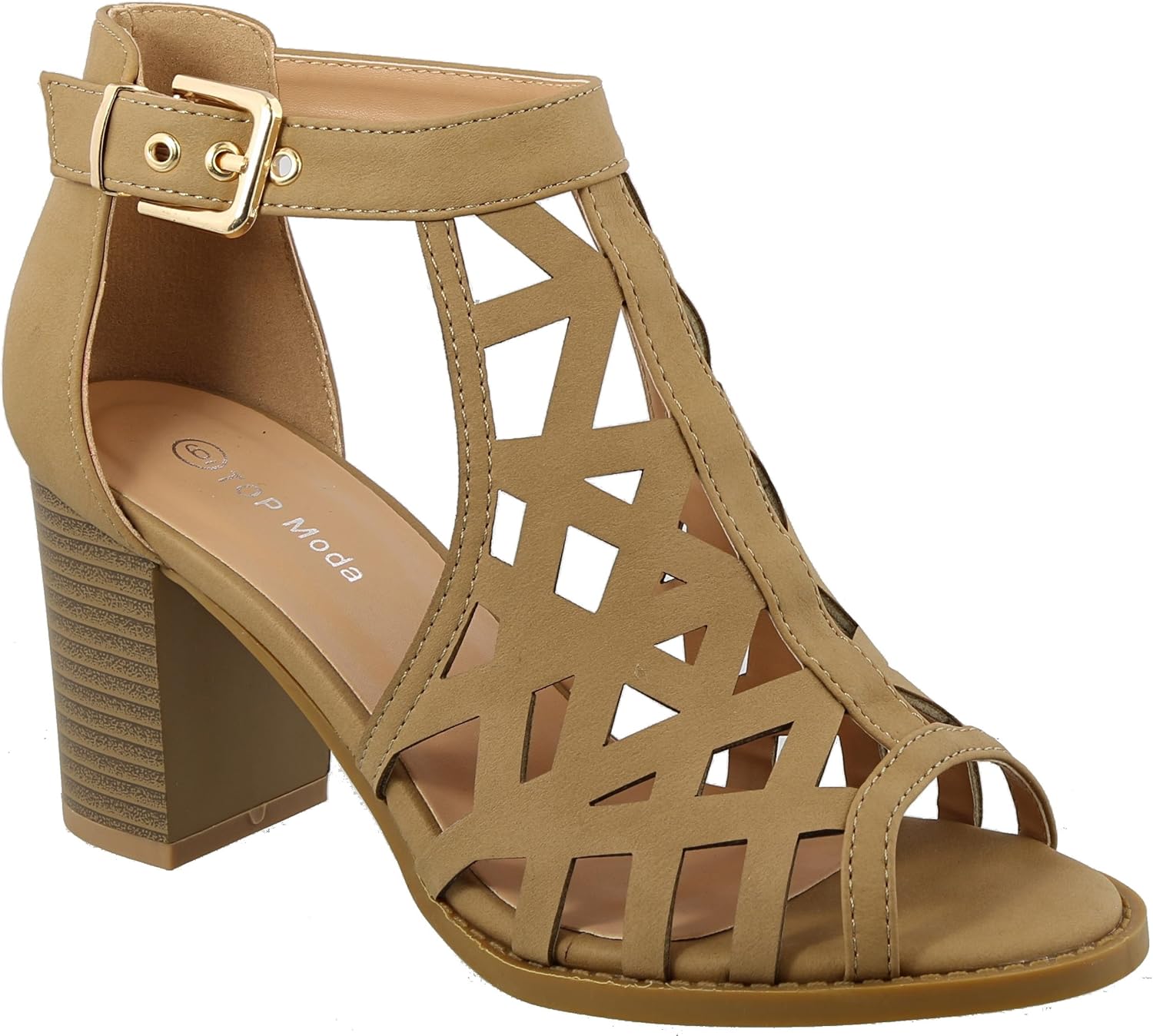 chunky heel gladiator sandals