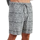 Caribbean Joe Mens Men's Lightweight Sleepwear Pajama Shorts, 100% Cotton Pjs with Fun Aztec Print, Sleep Bottoms