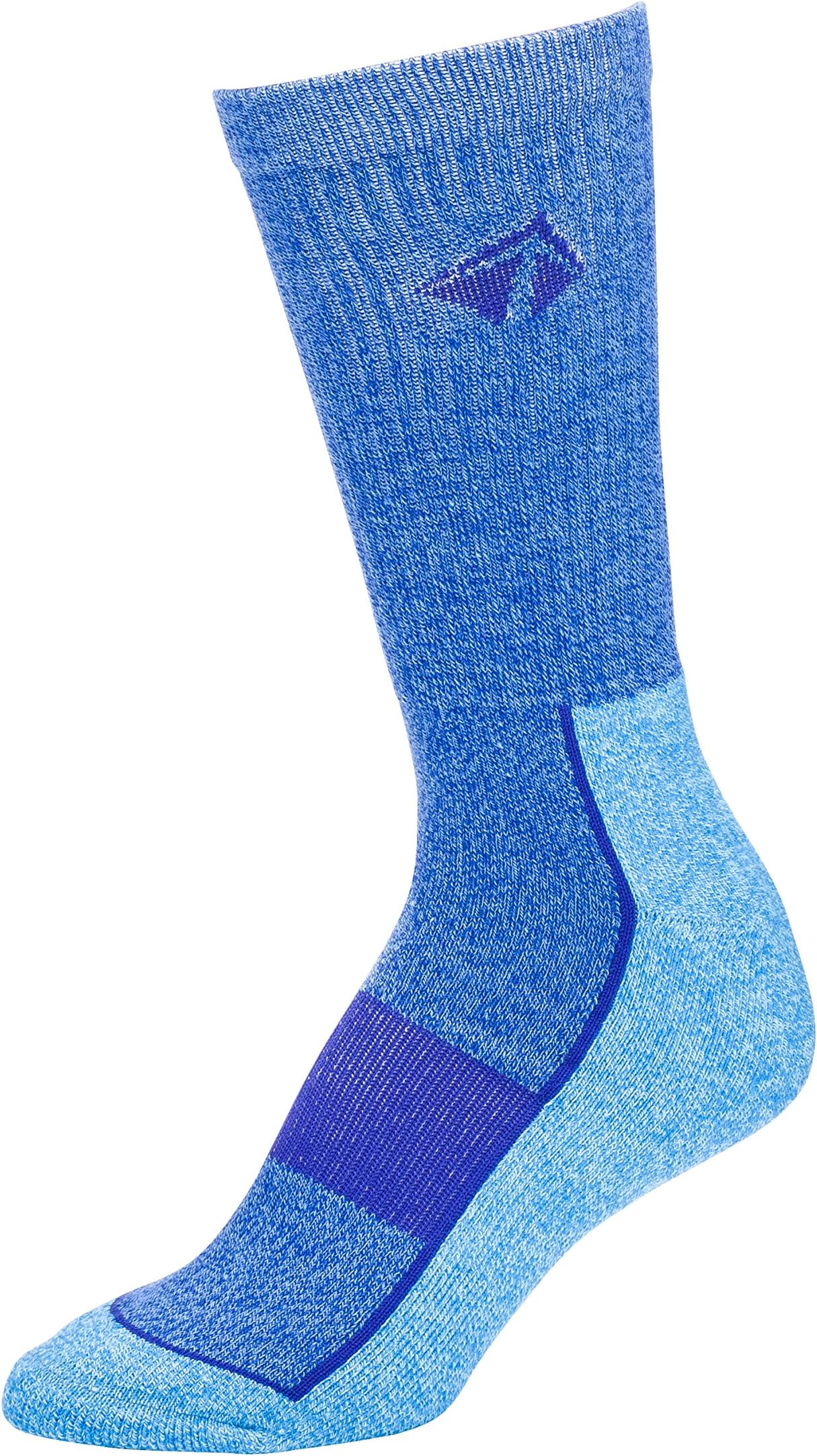 LIFT 23 Atacama Moisture Wicking Performance Socks, Comfort Compression Fit (Large, Crater Lake)