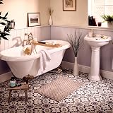 Deva Tudor Gold Bath Taps Victorian Brass Cross Lever Hot Cold Bathroom Pair view 5