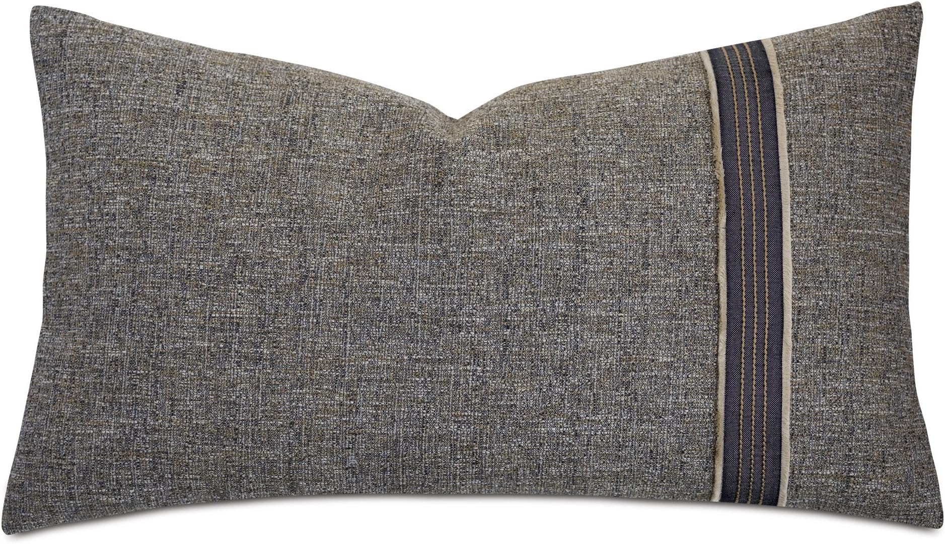 Eastern Accents Muir Bordered Sham, Right King (21"x37"), Gray