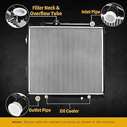 DWVO Radiator Complete Radiator Compatible with