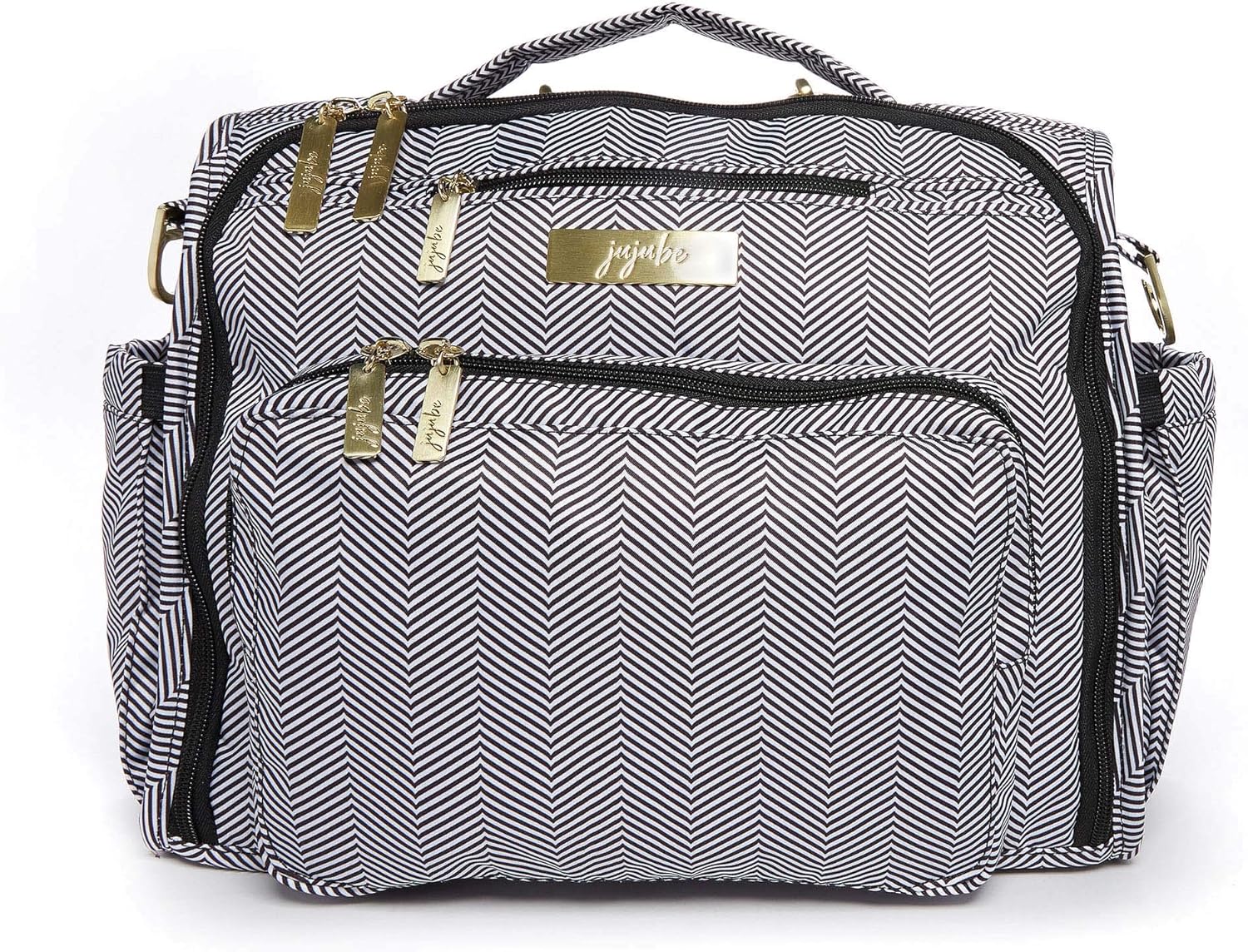 JuJuBe BFF Diaper Backpack | New Edition Queen of The Nile | Multi-Functional Convertible + Messenger Bag | Travel-Friendly, Stylish Diaper Bag