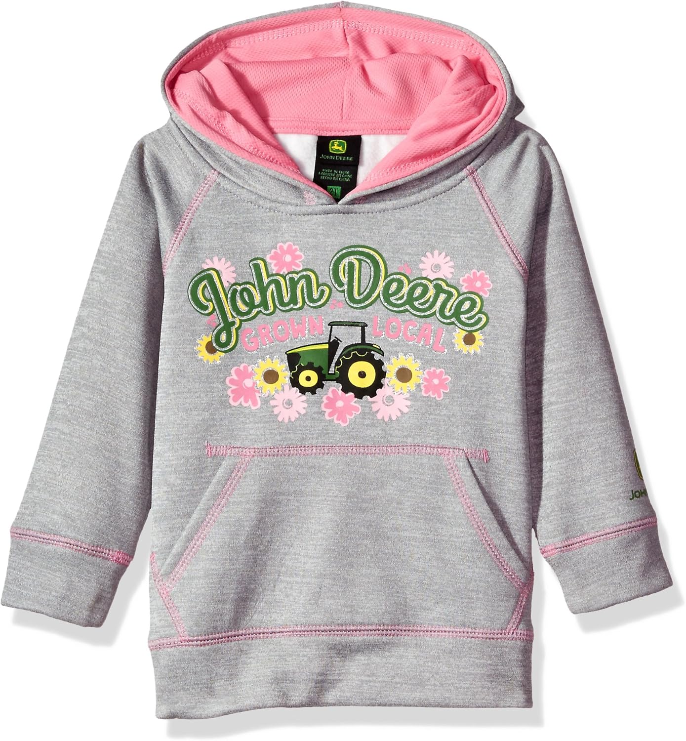John Deere Baby Girls' Fleece Pullover Poly Tech Hoody