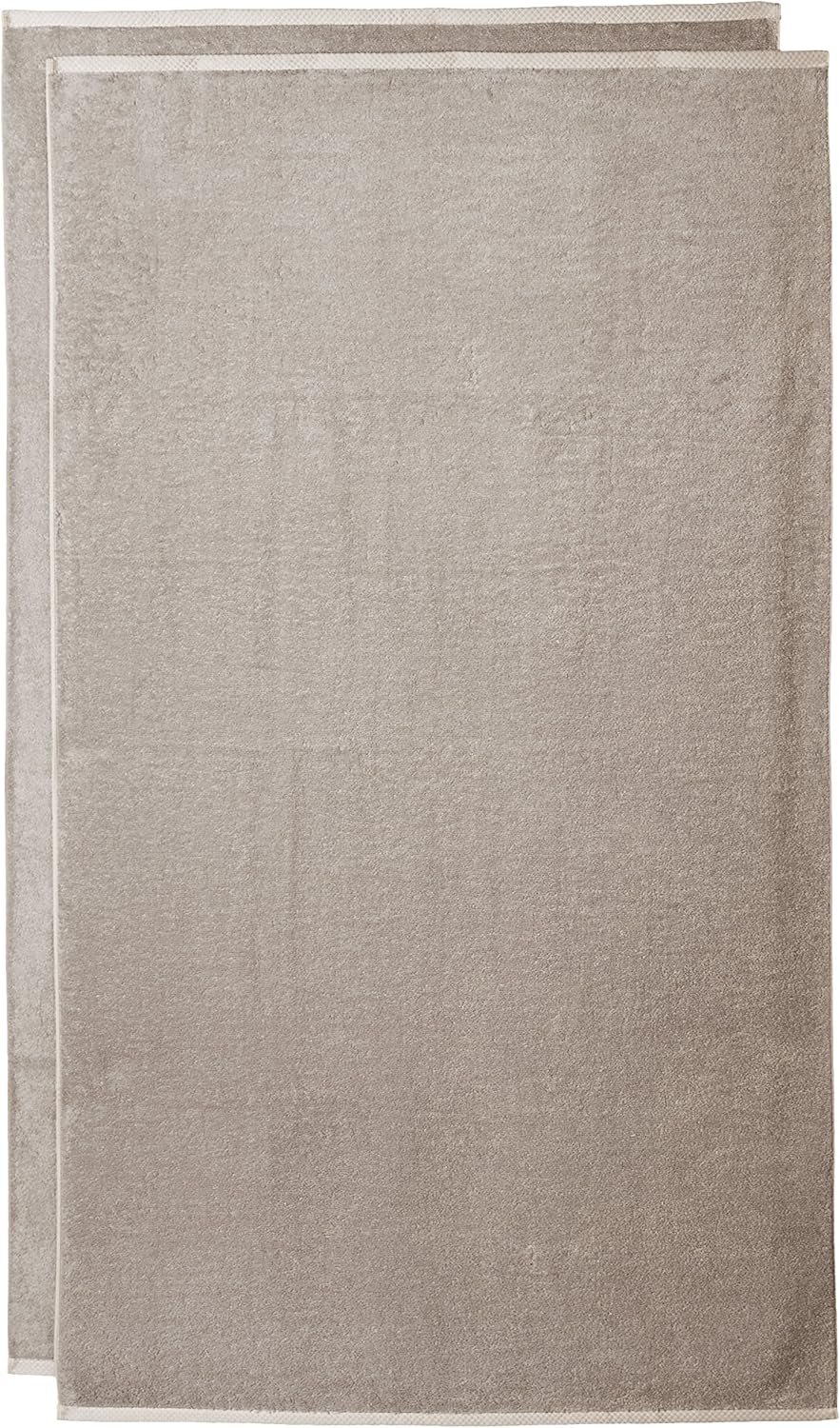 Basics Quick-Dry, Luxurious, Soft, 100% Cotton Bath Towels, Platinum - Set of 2: Home & Kitchen