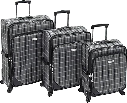 london fog plaid luggage
