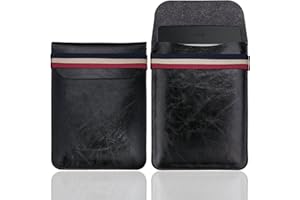 WALNEW Sleeve for 6 Inch Kindle - Slim Pouch for Kindle 2019/Kindle Paperwhite/Kindle Voyage/Kindle (8th Gen, 2016)/Kindle 4/5/Kindle Touch Protective Insert Pouch Cover Case Bag, Black