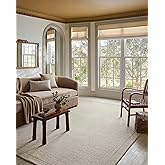 Loloi Magnolia Home by Joanna Gaines Henley Collection HNY-01 Ivory/Silver 5'-0" x 7'-6" Area Rug