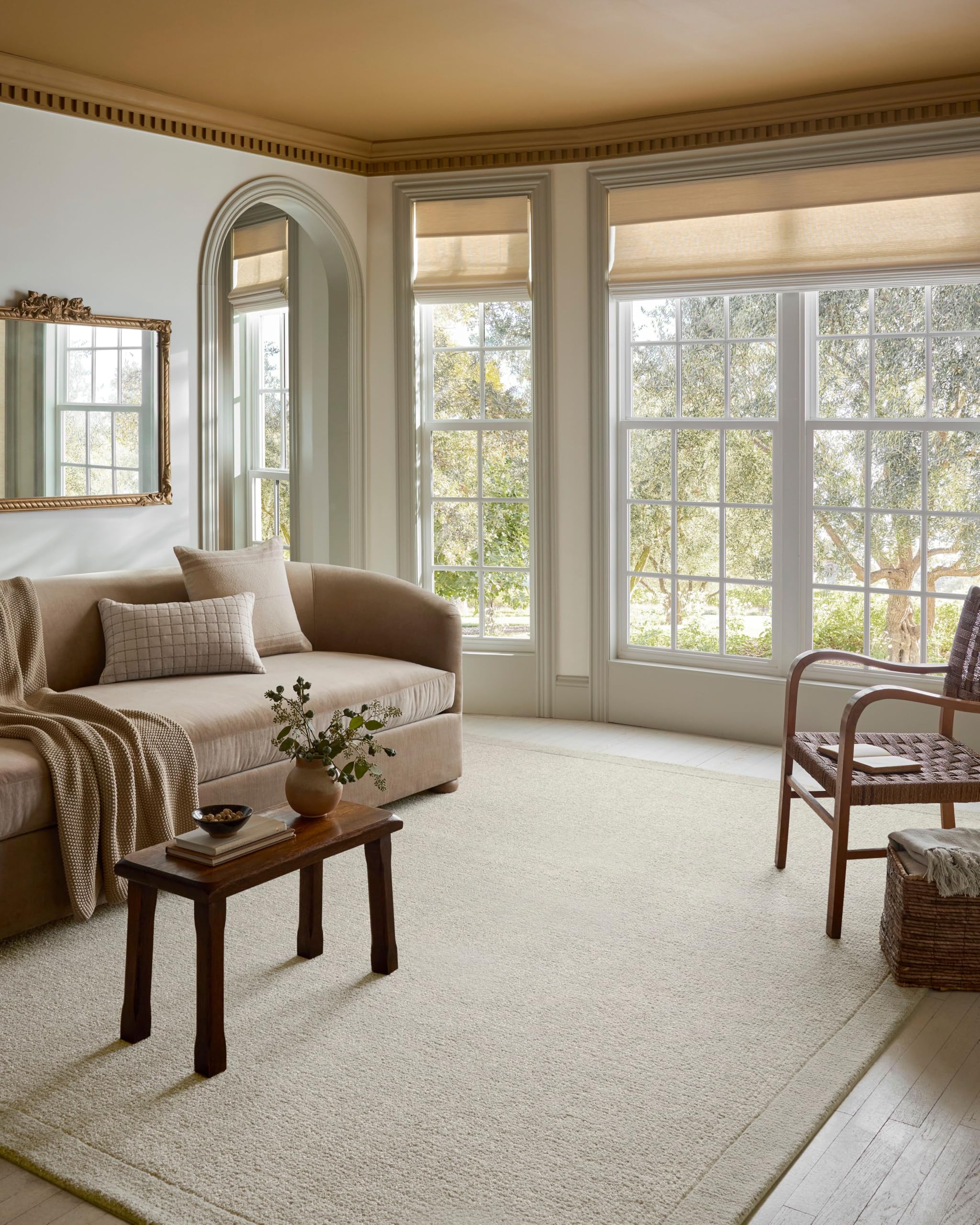 Photo 1 of Loloi Magnolia Home by Joanna Gaines Henley Collection HNY-01 Ivory/Silver 8'-6" x 11'-6" Area RugLPNPMCS8786230
