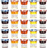 Bonne Maman Jam Assorted - 30 jelly jars x 1 ounce - 5 Apricot, 5 Orange, 5 Cherry, 5 Honey, 5 Grape, 5 Blueberry