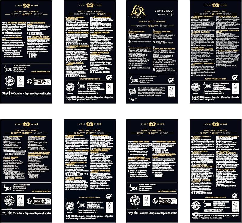 Espresso Café Surtido | 8 Sabores | 80 Cápsulas