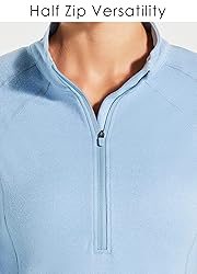Willit Women's Fleece Running Jacket Pullover