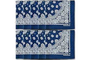 The Peacock Crew Premium Soft Cotton Designer Bandanas Pack for Men and Women 22 x 22 inches