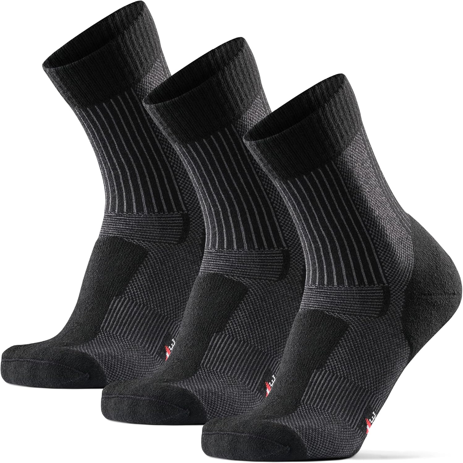DANISH ENDURANCE Merino Wool Light Hiking Socks 3-Pack for Men, Women & Kids, Trekking, Made in EU, Lightweight, Breatheable: Clothing