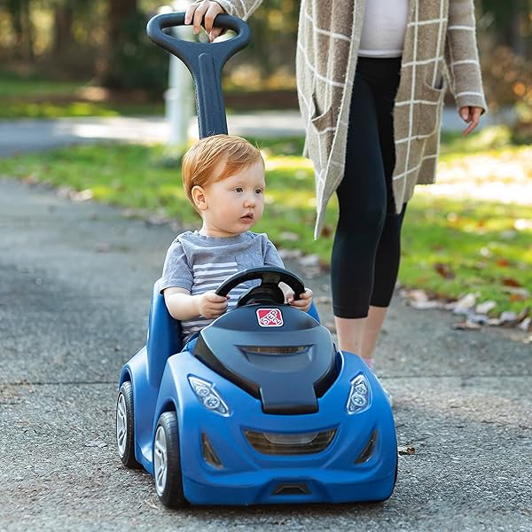 STEP2 PUSH AROUND BUGGY GT KIDS PUSH CAR, RIDE ON TOY, STROLLER SUBSTITUTE, INCLUDES SEAT BELT & HORN, MADE OF DURABLE PLASTIC, MAX WEIGHT 50 LBS., FOR TODDLERS 1.5-3 YEARS OLD, PINK