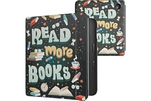 kwmobile Case Compatible with Kobo Libra 2 Case - eReader Cover - Read More Books Blue/Yellow/Green