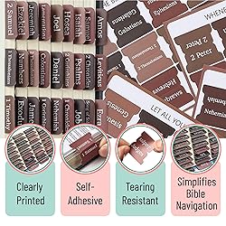 Mr. Pen- Bible Tabs, 75 Tabs, Hot Chocolate