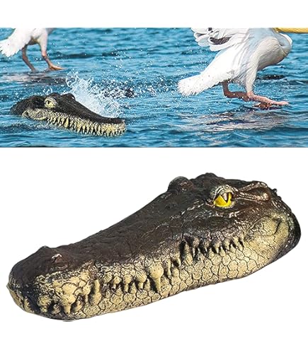 thumbnail image 2 of Crocodile Float For Pool Floating Alligator Decoy, 3 Section Simulation Floating Crocodile, 32.9Inch Alligator Statue, For Garden Pond Backyard Decoration Remote Control Crocodile Head 2 of 9