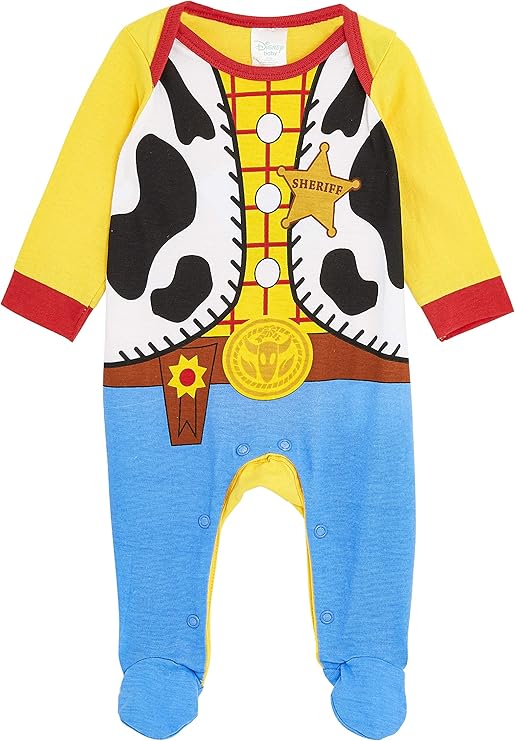 Disney Toy Story Baby Grows, 100 Cotton Baby Clothes, Woody Costume