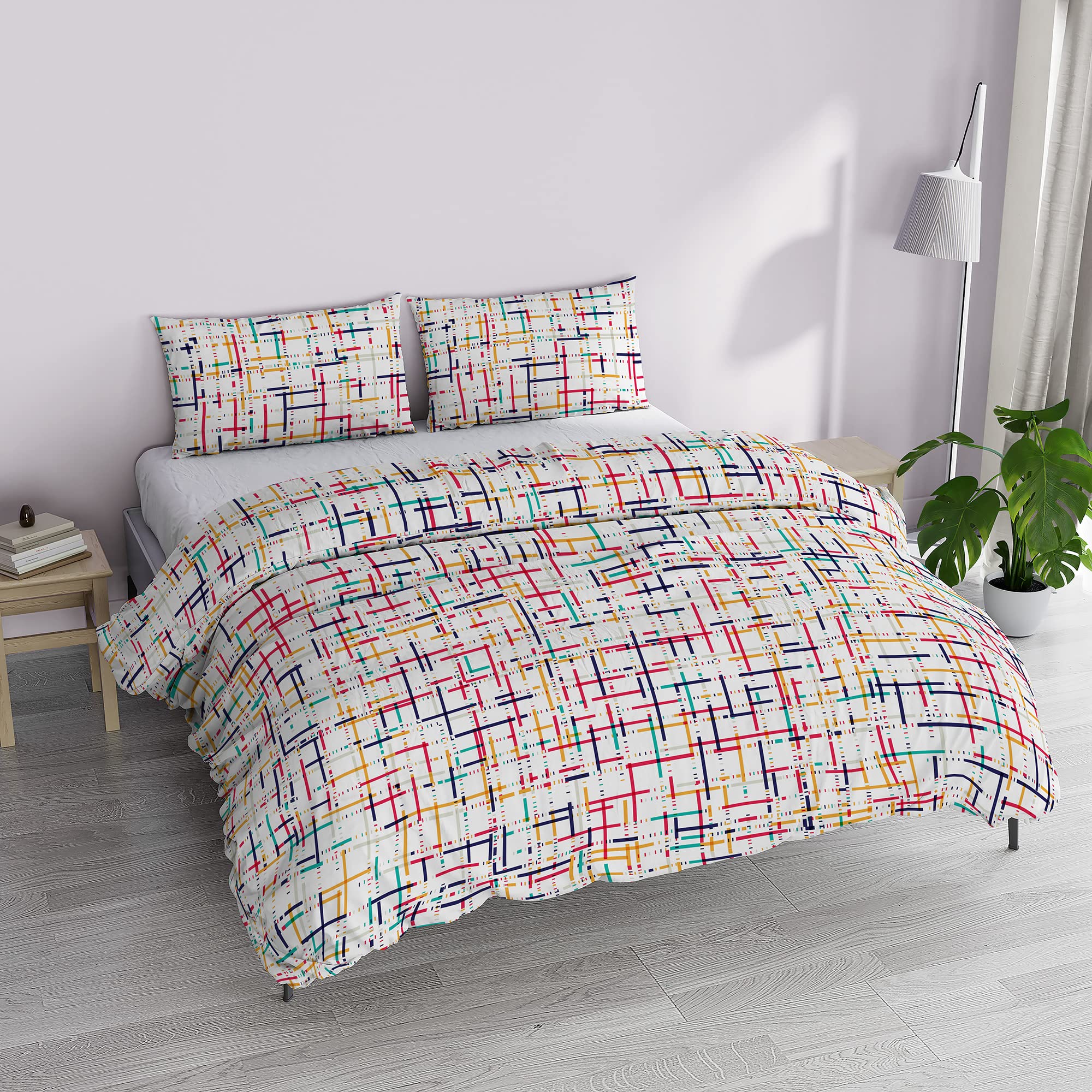 Italian Bed Linen MB Home Basic “Dafne” Duvet Cover Set, Snakeworld, Double