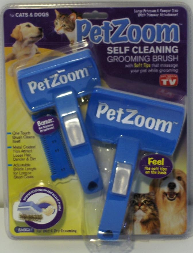 Pet Brushes As Seen On TV by Emson Pet Zoom Grooming
