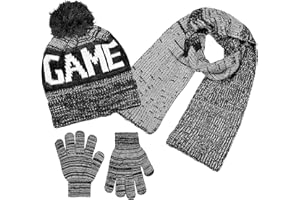 POLAR WEAR Polarwear Boys Hat,scarf & Glove Set-Kids Cold Weather Winter Accessories-Childrens 3 Pc Beanie Set-Big Boys Hat Scarves sets