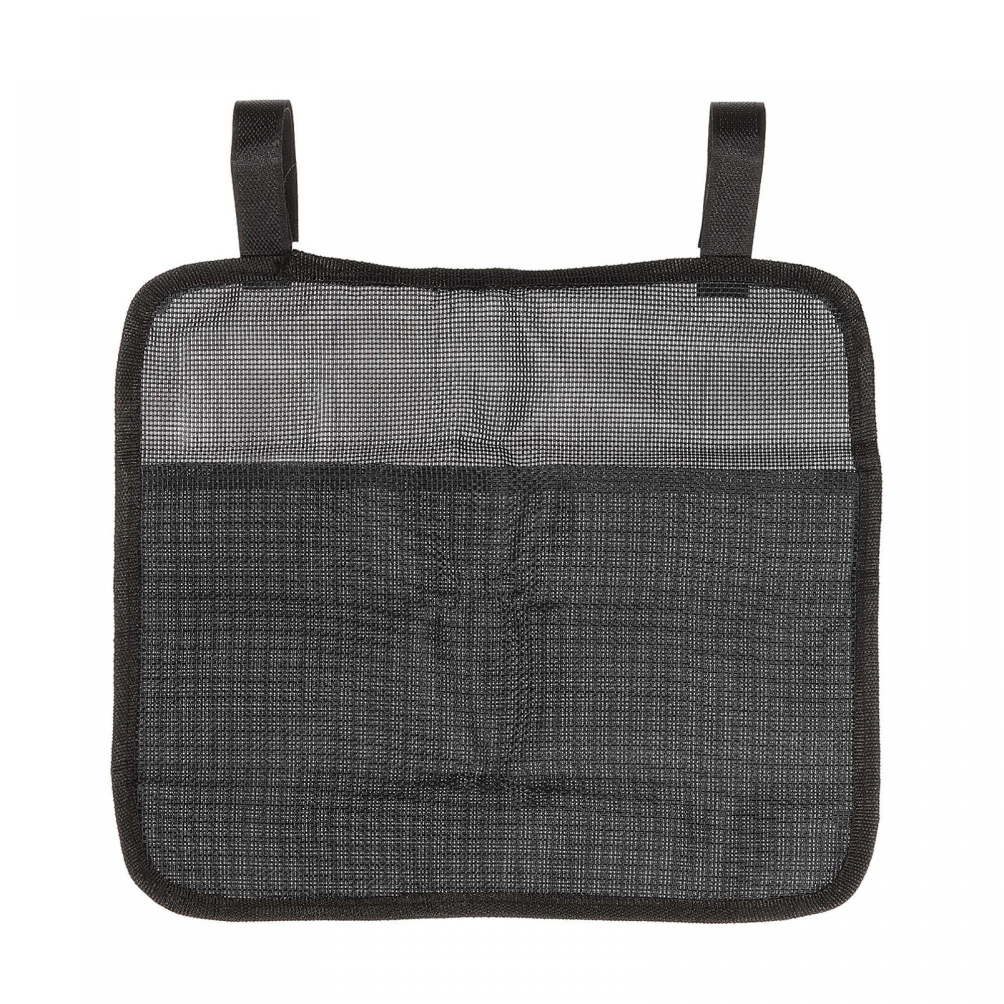 PATIKIL Chair Armrest Organizer, Folding Chairs Magazine Snack Waterproof Storage Bag for Camping Outdoor, Black