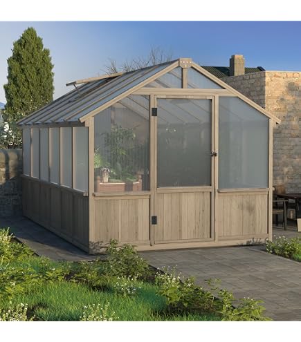 Amazon.com : Monticello MONT-12-BK Greenhouse, 8' x 12', Black