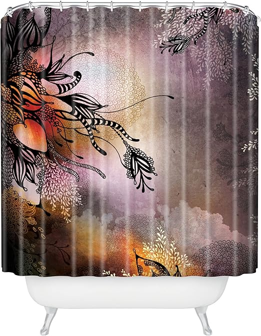 Amazon Com Deny Designs Iveta Abolina Purple Rain Shower Curtain