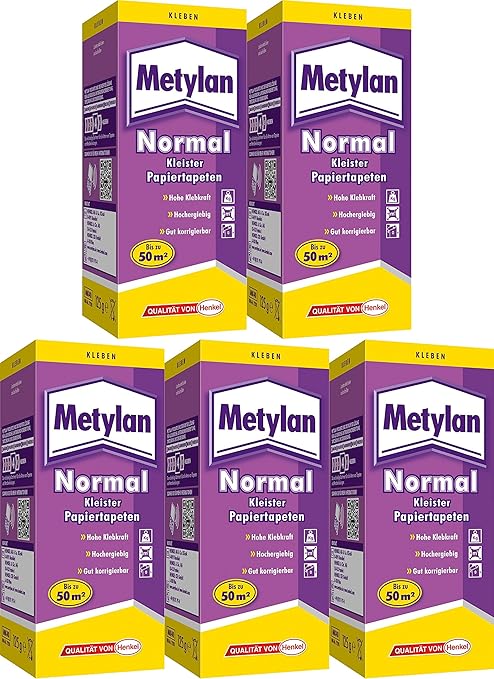 Tapetenkleister Metylan® normal, 5 Pck, bis zu 250qm