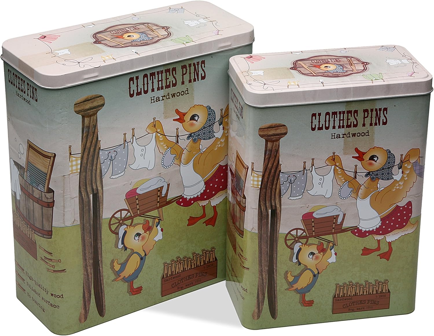 Zings Pincers SET 2 CAJAS RECTANG PINZAS, Metal, Multicolor, sin datos: Amazon.es: Hogar