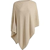 PULI Women's Versatile Knitted Shawls Scarf Poncho Sweater with Buttons Lightweight Spring Summer Fall Wraps
