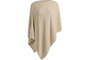 PULI Women's Versatile Knitted Shawls Scarf Poncho Sweater with Buttons Lightweight Spring Summer Fall Wraps